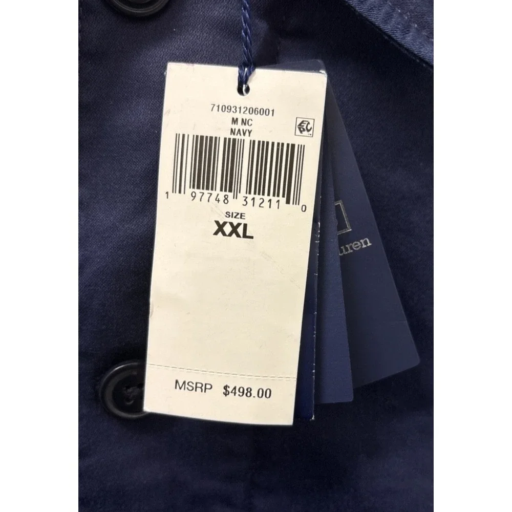 Polo Ralph Lauren NWT Men's XXL USRL 1967 Naval Division Full Zip Jacket Navy